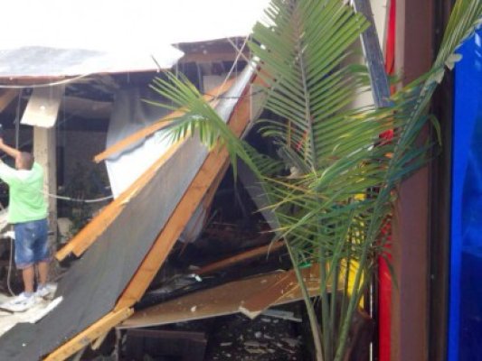 Cafeneaua Crema din Mamaia, distrusă complet de ploaie